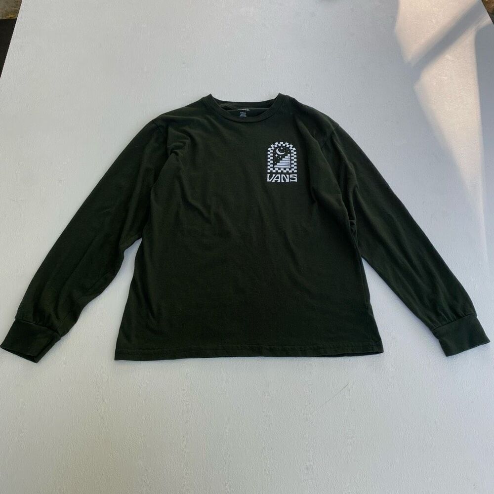 Vans green Long Sleeve Graphic Logo Shirt Men’s Small